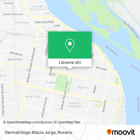 Mapa de Dermatólogo-Macia Jorge