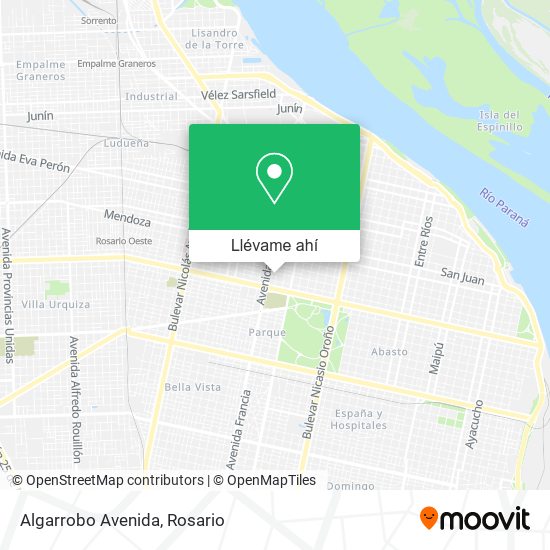 Mapa de Algarrobo Avenida
