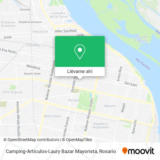 Mapa de Camping-Articulos-Laury Bazar Mayorista