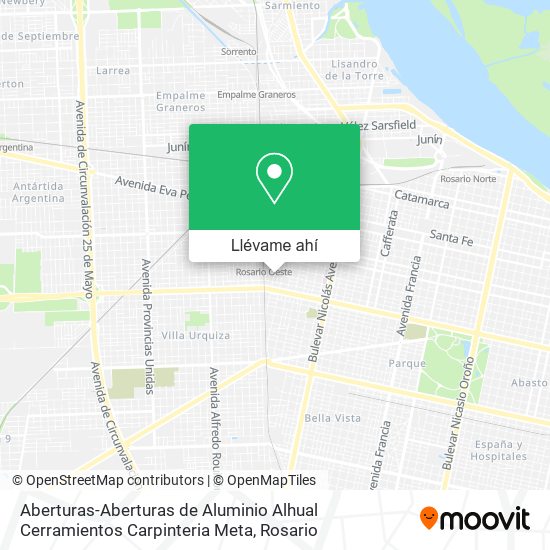 Mapa de Aberturas-Aberturas de Aluminio Alhual Cerramientos Carpinteria Meta