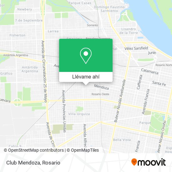 Mapa de Club Mendoza