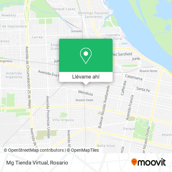Mapa de Mg Tienda Virtual