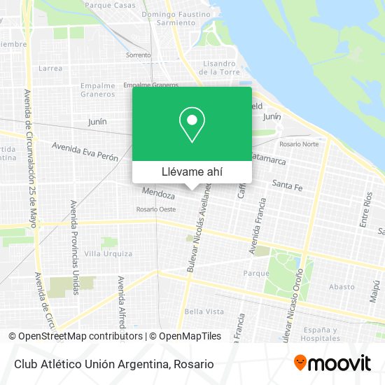 Mapa de Club Atlético Unión Argentina