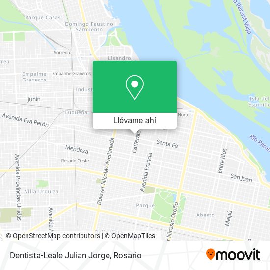 Mapa de Dentista-Leale Julian Jorge