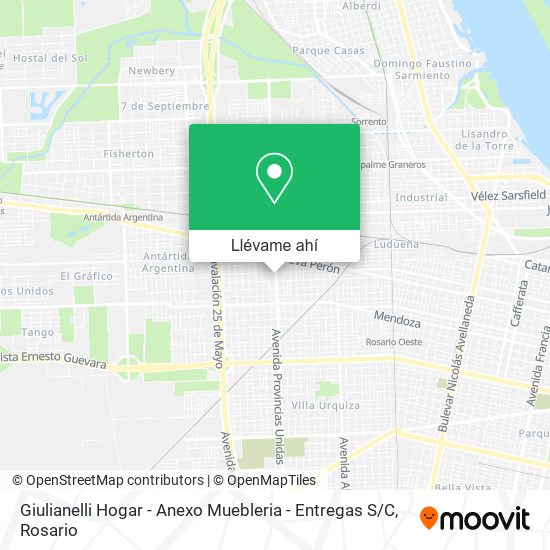 Mapa de Giulianelli Hogar - Anexo Muebleria - Entregas S / C