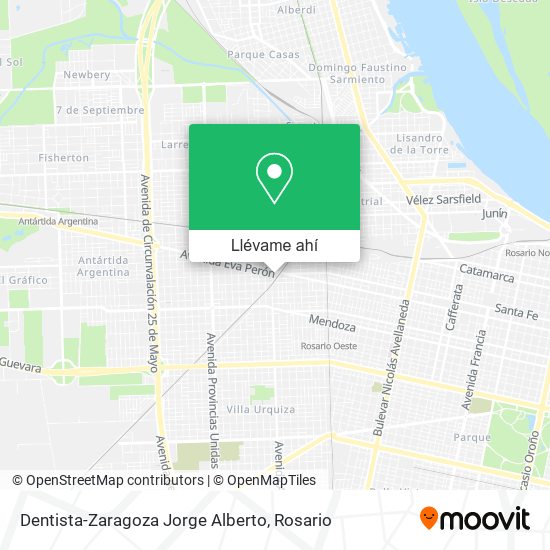 Mapa de Dentista-Zaragoza Jorge Alberto