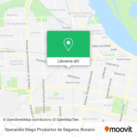 Mapa de Sperandio Diego Productor de Seguros