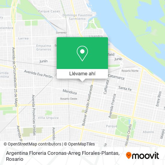 Mapa de Argentina Floreria Coronas-Arreg Florales-Plantas