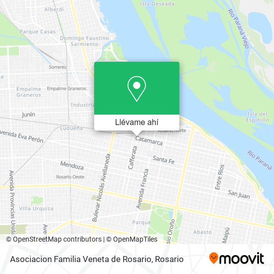 Mapa de Asociacion Familia Veneta de Rosario