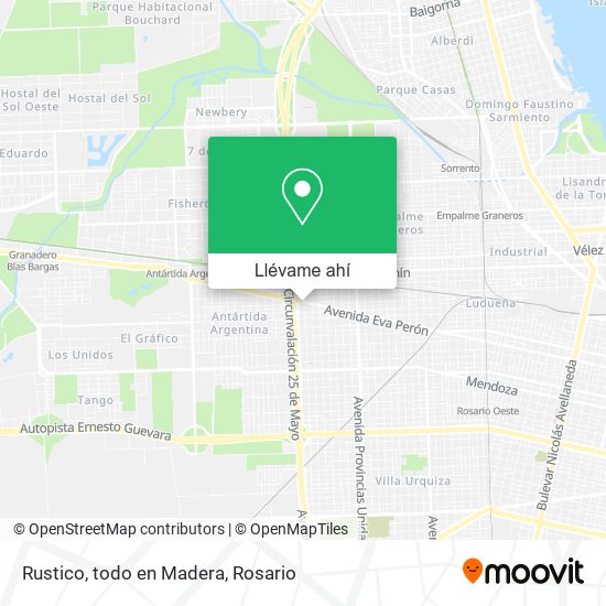 Mapa de Rustico, todo en Madera