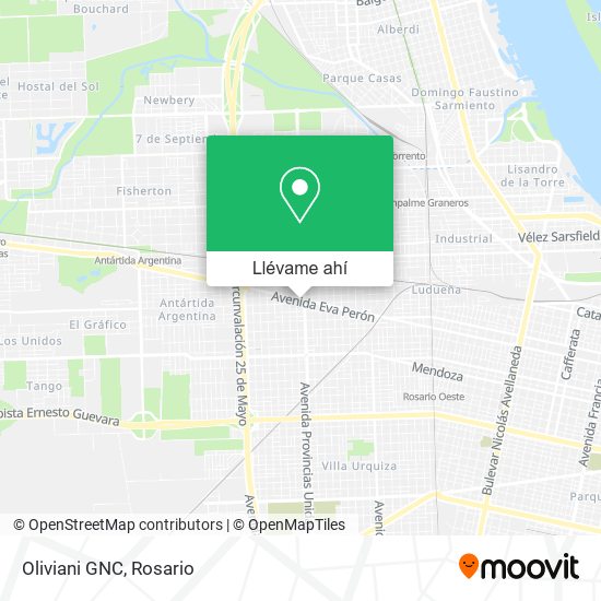 Mapa de Oliviani GNC