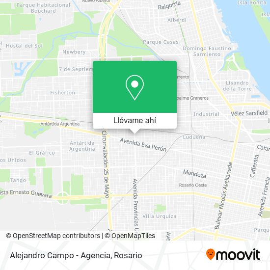 Mapa de Alejandro Campo - Agencia