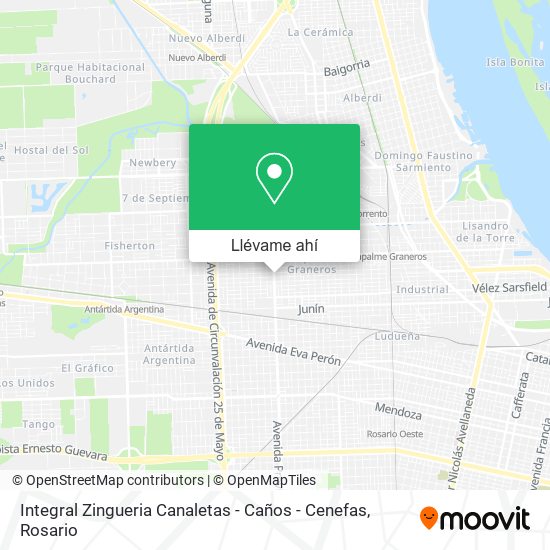 Mapa de Integral Zingueria Canaletas - Caños - Cenefas