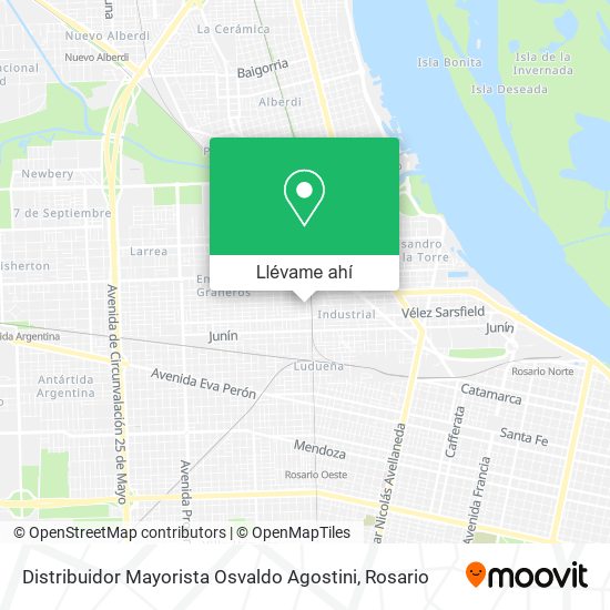 Mapa de Distribuidor Mayorista Osvaldo Agostini