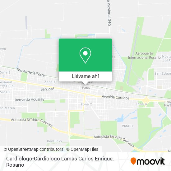 Mapa de Cardiologo-Cardiologo Lamas Carlos Enrique