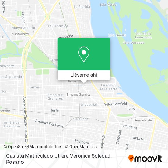 Mapa de Gasista Matriculado-Utrera Veronica Soledad