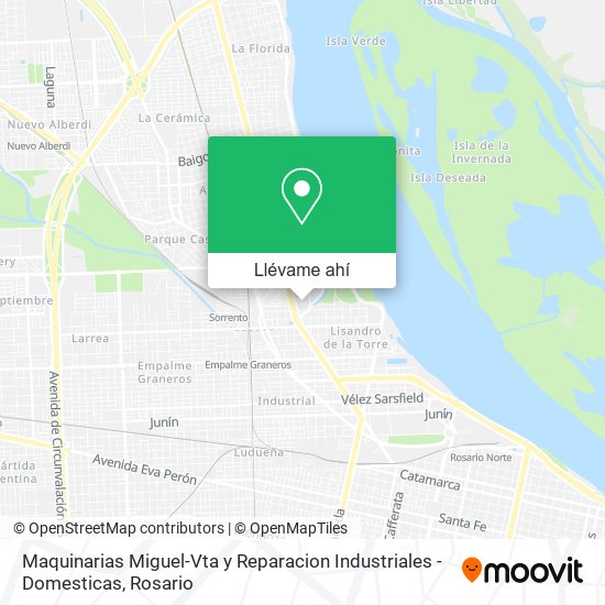 Mapa de Maquinarias Miguel-Vta y Reparacion Industriales - Domesticas