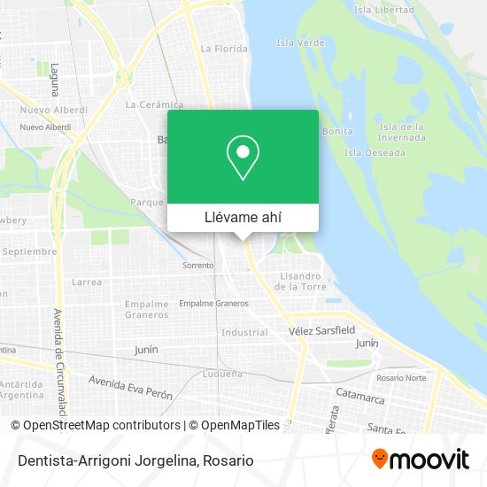 Mapa de Dentista-Arrigoni Jorgelina