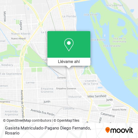 Mapa de Gasista Matriculado-Pagano Diego Fernando