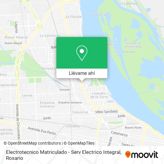 Mapa de Electrotecnico Matriculado - Serv Electrico Integral