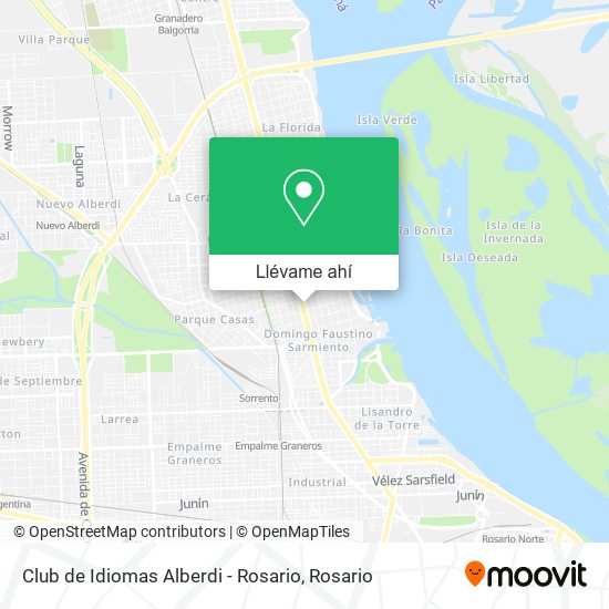 Mapa de Club de Idiomas Alberdi - Rosario