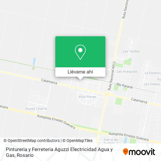 Mapa de Pintureria y Ferreteria Aguzzi Electricidad Agua y Gas