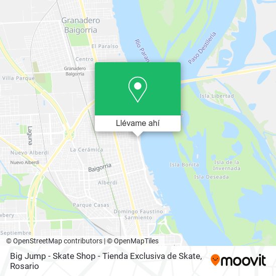 Mapa de Big Jump - Skate Shop - Tienda Exclusiva de Skate