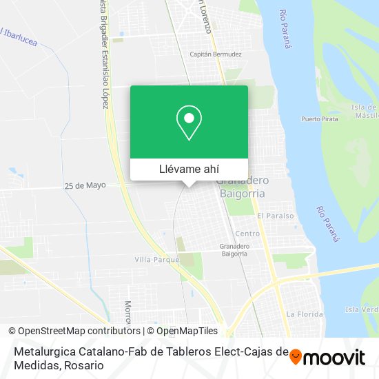 Mapa de Metalurgica Catalano-Fab de Tableros Elect-Cajas de Medidas