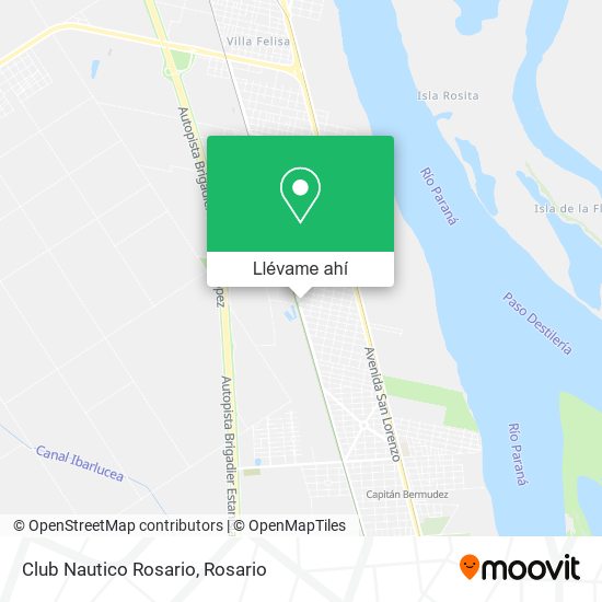 Mapa de Club Nautico Rosario