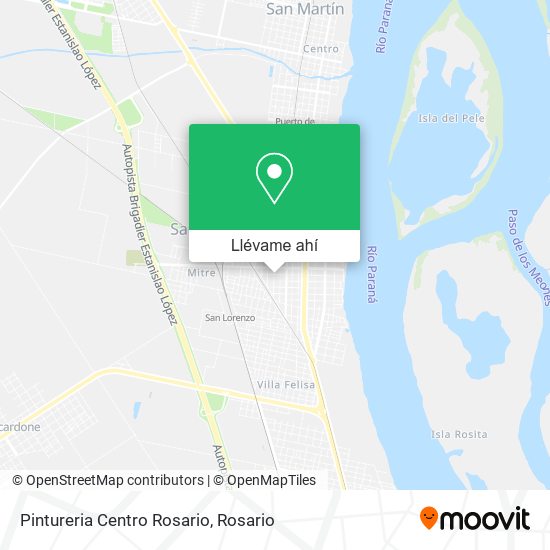 Mapa de Pintureria Centro Rosario