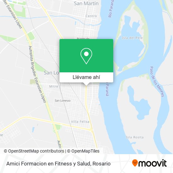 Mapa de Amici Formacion en Fitness y Salud