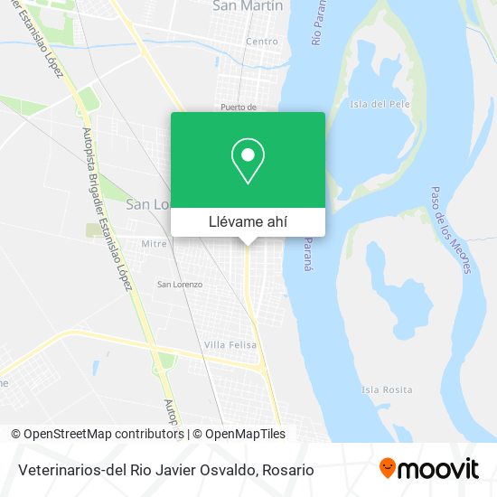 Mapa de Veterinarios-del Rio Javier Osvaldo