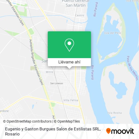 Mapa de Eugenio y Gaston Burgues Salon de Estilistas SRL