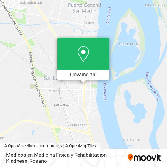 Mapa de Medicos en Medicina Fisica y Rehabilitacion-Kindness