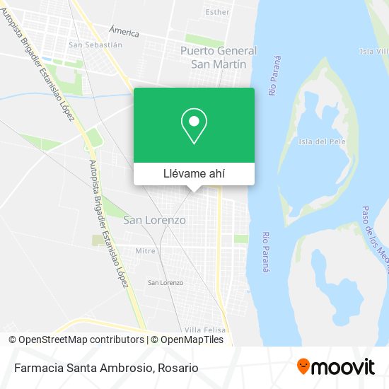 Mapa de Farmacia Santa Ambrosio