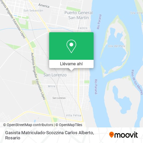 Mapa de Gasista Matriculado-Scozzina Carlos Alberto