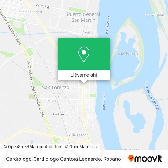 Mapa de Cardiologo-Cardiologo Cantoia Leonardo