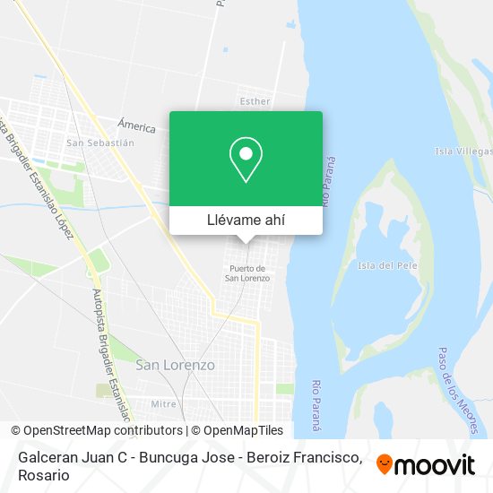 Mapa de Galceran Juan C - Buncuga Jose - Beroiz Francisco