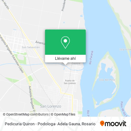 Mapa de Pedicuria Quiron - Podologa- Adela Gauna