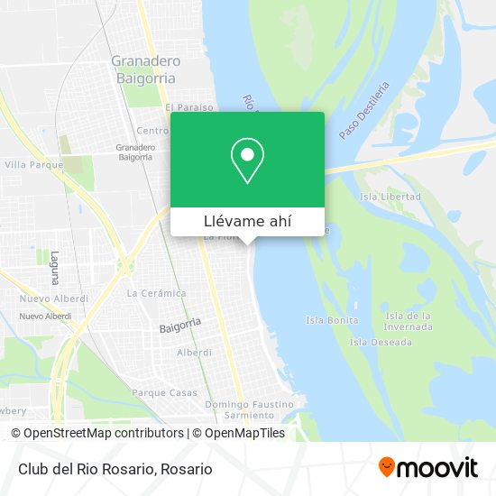Mapa de Club del Rio Rosario