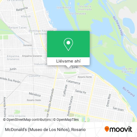 Mapa de McDonald's (Museo de Los Niños)