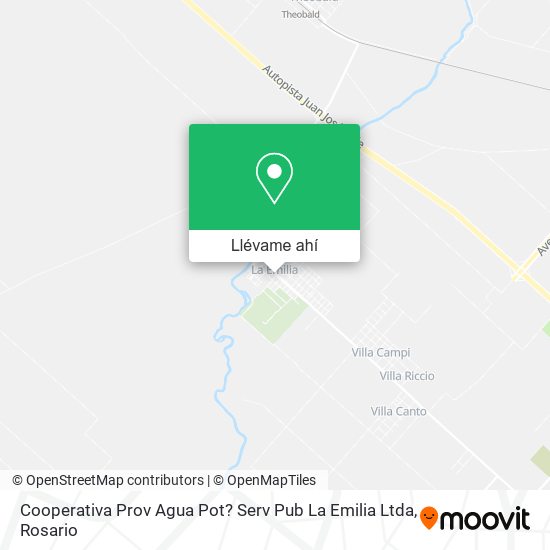 Mapa de Cooperativa Prov Agua Pot? Serv Pub La Emilia Ltda