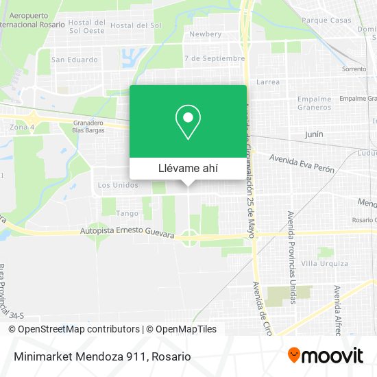 Mapa de Minimarket Mendoza 911