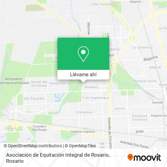 Mapa de Asociación de Equitación Integral de Rosario