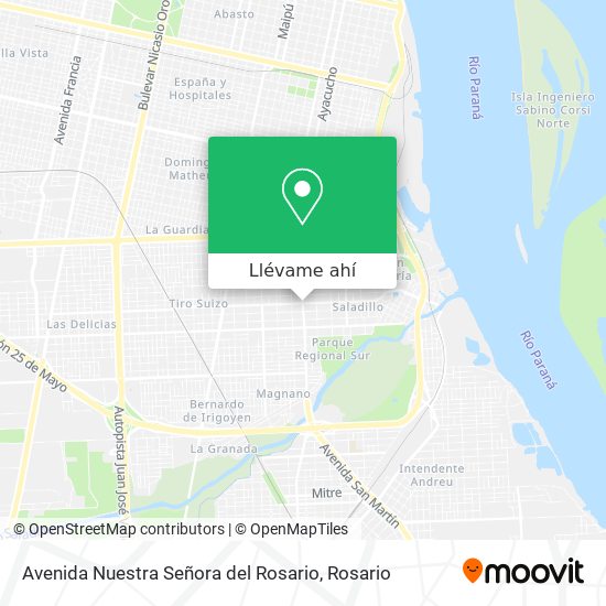 Mapa de Avenida Nuestra Señora del Rosario