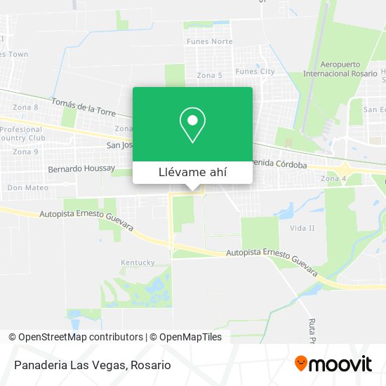 Mapa de Panaderia Las Vegas