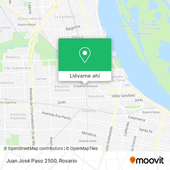 Mapa de Juan José Paso 2500