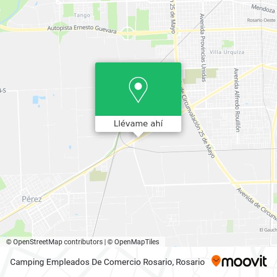 Mapa de Camping Empleados De Comercio Rosario