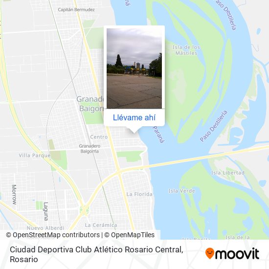 Mapa de Ciudad Deportiva Club Atlético Rosario Central