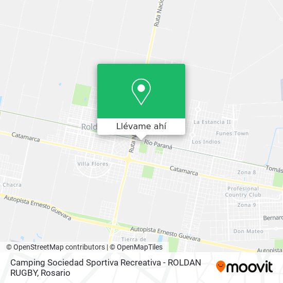 Mapa de Camping Sociedad Sportiva Recreativa - ROLDAN RUGBY